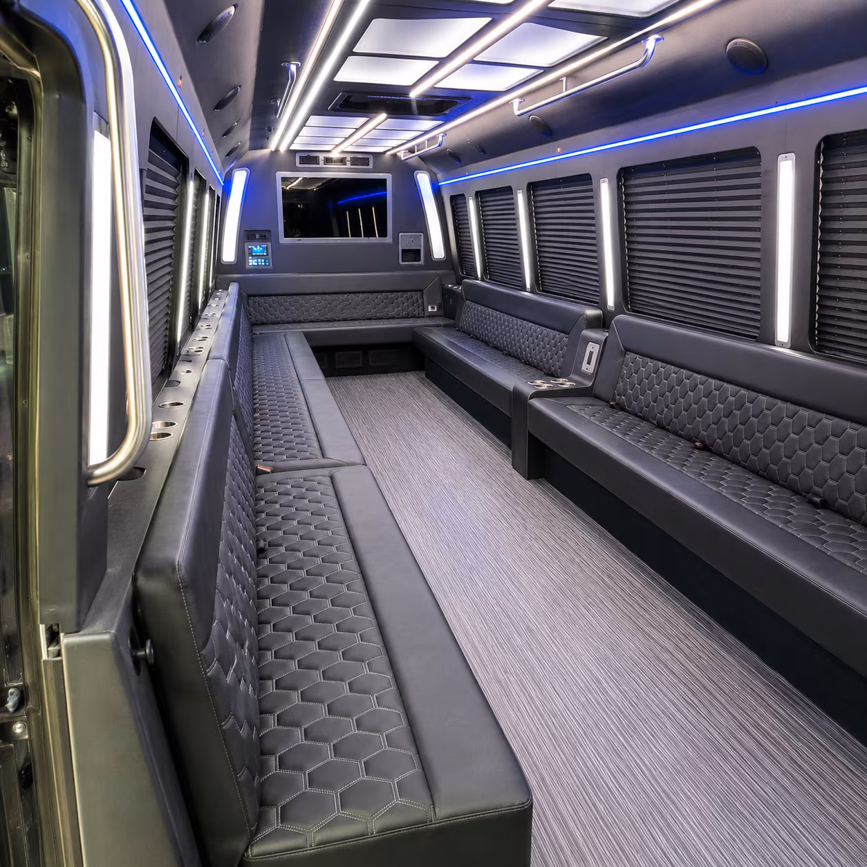 sioux falls 40 passenger party bus interior