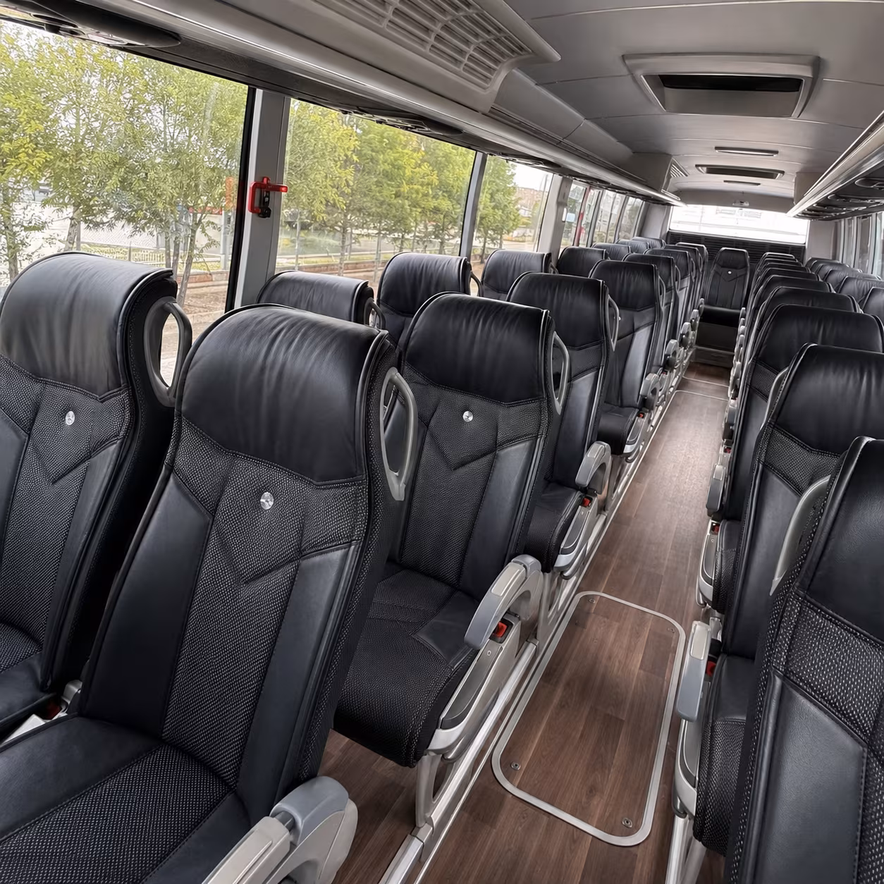 sioux falls 56 passenger charter bus inside