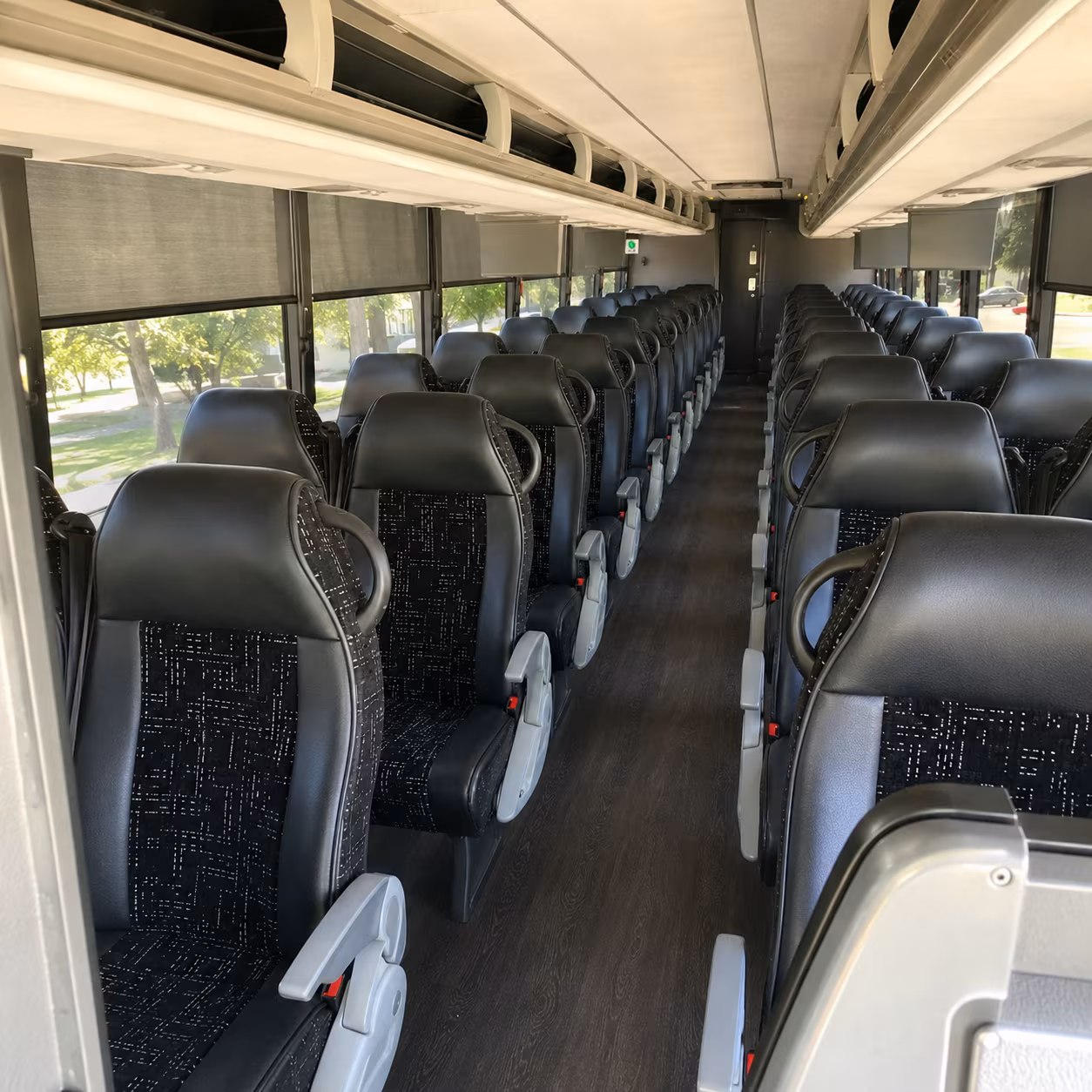 sioux falls 56 passenger charter bus interior
